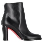 Pre-owned Leather boots Christian Louboutin Pre-owned , Black , Dames