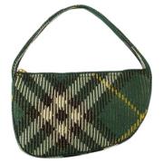 Nylon handbags Burberry , Green , Dames