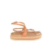 Pre-owned Leather sandals Isabel Marant Pre-owned , Beige , Dames