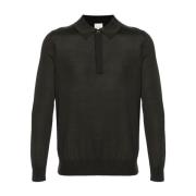 Groene Merinowol Polo Sweater Paul Smith , Green , Heren