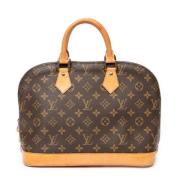 Pre-owned Canvas handbags Louis Vuitton Vintage , Brown , Dames