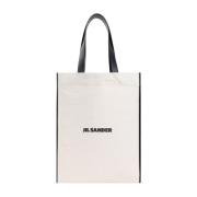 Neutrale Tote Bag Shopper Jil Sander , White , Heren