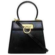 Pre-owned Leather handbags Salvatore Ferragamo Pre-owned , Black , Dam...