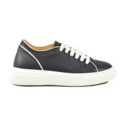 Leren schoenen met rubberen zool Testoni , Black , Dames