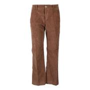 Katoen Elastaan Broek Mason's , Brown , Dames