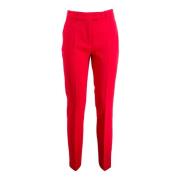 Straight Trousers Max Mara Studio , Red , Dames