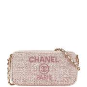 Pre-owned Canvas chanel-bags Chanel Vintage , Pink , Dames