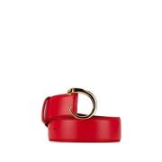 Pre-owned Leather belts Cartier Vintage , Red , Dames