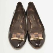 Pre-owned Fabric flats Louis Vuitton Vintage , Brown , Dames