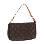 Pre-owned Canvas pouches Louis Vuitton Vintage , Brown , Dames