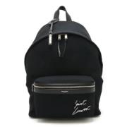 Pre-owned Canvas backpacks Yves Saint Laurent Vintage , Black , Dames