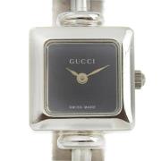 Pre-owned Stainless Steel watches Gucci Vintage , Black , Dames