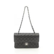 Pre-owned Leather chanel-bags Chanel Vintage , Black , Dames