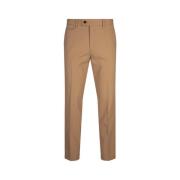 Kameel Taps Katoenen Broek Hugo Boss , Brown , Heren