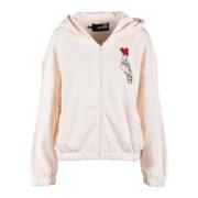 Katoenen Gebreide Trui Love Moschino , Beige , Dames