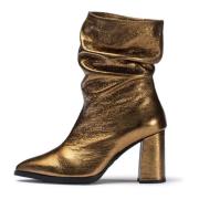 Botines fruncidos Salma Oro - Talla: 35,Color: Metalizados Wonders , Y...