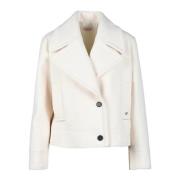 Stijlvolle Polyesterjas Please , Beige , Dames