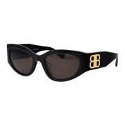 Stijlvolle zonnebril met model Bb0324Sk Balenciaga , Black , Dames