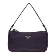 Pre-owned Canvas prada-bags Prada Vintage , Purple , Dames