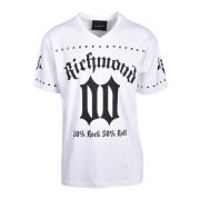 Katoenen T-shirt John Richmond , White , Heren