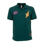 Moderne Heren Polo Shirt Sun68 , Green , Heren