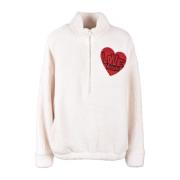 Witte Sweatshirt voor Vrouwen Love Moschino , White , Dames