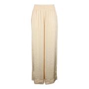 Viscose Pantalone Broek Attic and Barn , Beige , Dames