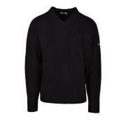 Stijlvolle Gebreide Trui Mix Calvin Klein , Black , Heren