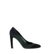 Pre-owned Suede heels Sergio Rossi Pre-owned , Green , Dames