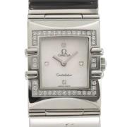 Pre-owned Glass watches Omega Vintage , White , Dames