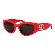 Stijlvolle zonnebril met model Bb0324Sk Balenciaga , Red , Dames