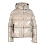 Nylon Puffer Jas Canadian Classics , Beige , Dames