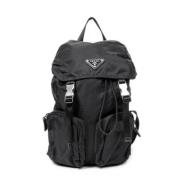 Pre-owned Canvas backpacks Prada Vintage , Black , Dames