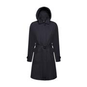 Klassieke Trenchcoat Geox , Blue , Dames