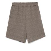 Elegante Grijze Bermuda Shorts Giorgio Armani , Gray , Heren