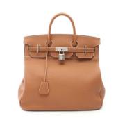 Pre-owned Leather handbags Hermès Vintage , Brown , Dames