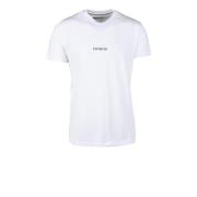 Katoen Elastaan T-shirt Bikkembergs , White , Heren