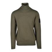 Viscose Blend Stijlvolle Top Outhere , Green , Heren