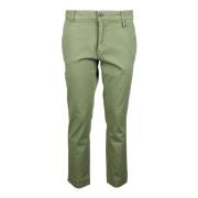 Casual Katoenmix Stretchbroek Mason's , Green , Dames