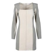 Elegante Jurk met Stretchstof Patrizia Pepe , Gray , Dames