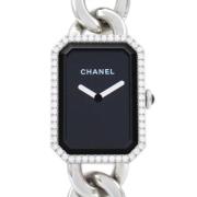 Pre-owned Glass watches Chanel Vintage , Black , Dames