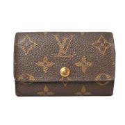 Pre-owned Canvas key-holders Louis Vuitton Vintage , Brown , Dames