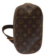 Pre-owned Canvas clutches Louis Vuitton Vintage , Brown , Unisex