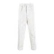 Witte Casual Katoenen Broek Jil Sander , White , Heren