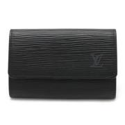 Pre-owned Leather key-holders Louis Vuitton Vintage , Black , Heren