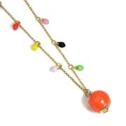 Pre-owned Metal necklaces Fendi Vintage , Yellow , Dames