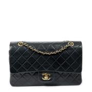 Pre-owned Leather chanel-bags Chanel Vintage , Black , Dames