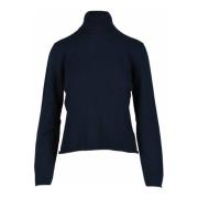 Kasjmier Gebreide Trui Gran Sasso , Blue , Dames