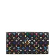 Pre-owned Canvas wallets Louis Vuitton Vintage , Black , Dames