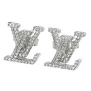 Pre-owned Metal earrings Louis Vuitton Vintage , Gray , Dames